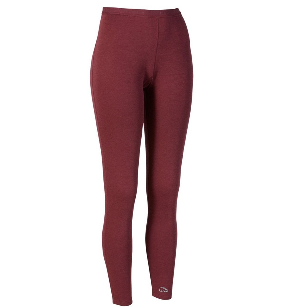 NIB L.L. Bean Women's Cresta Wool Base Layer ~ XS in Bram Berry 🍇